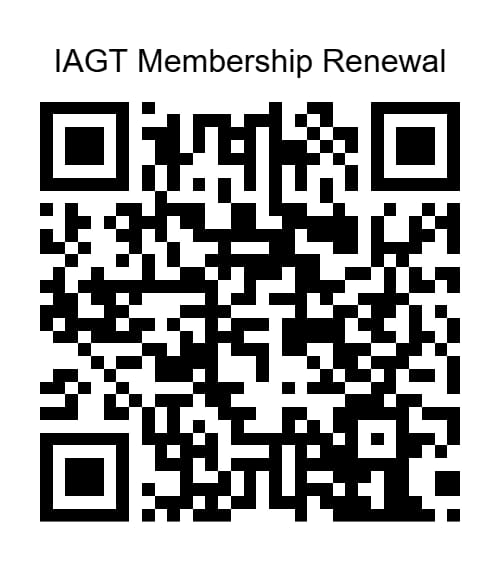 IAGT Membership Renewal QR Code